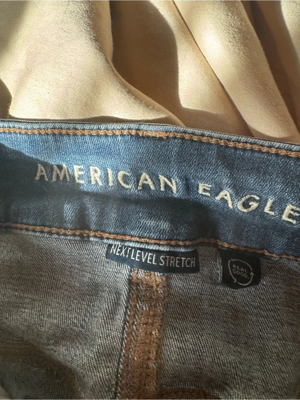 American Eagle Dark Blue Women's Low Rise Kick Boot Stretch Flare Jeans